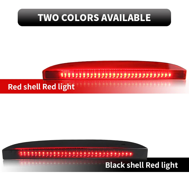 *Feu stop LED - Troisième - Pour Renault Clio II (1998-2005) et Clio III Hayon (2005-2012) - Rouge vif/Rouge fumée - 12V- OEM 7700410753