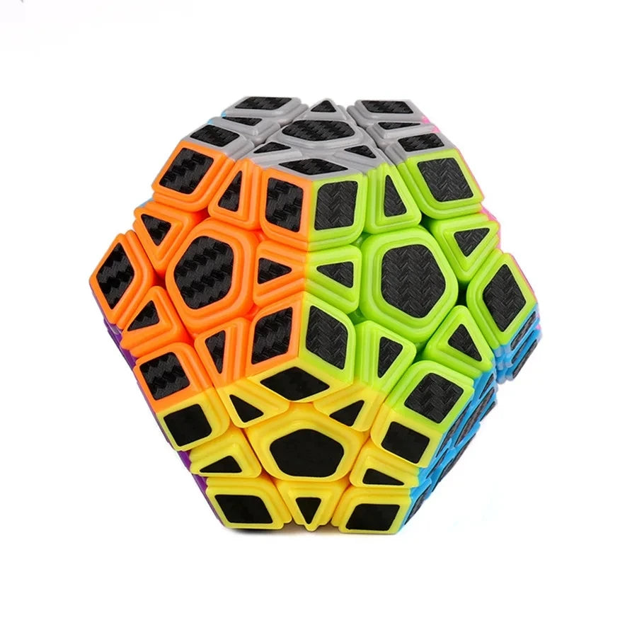 Rubis cube magique en Fibres de carbone  2x2x2/ 3x3x3 /4x4x4 pyramide, biais, mégaminx..