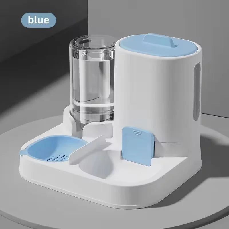 *Distributeur Eau et Nourriture 2 en 1 pour Chat et Chien - Fontaine Automatique 800ml + Mangeoire 1600ml - Bol Double Antidérapant
