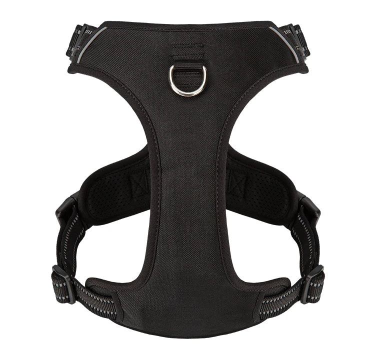 *Harnais pour Chien Réfléchissant Anti-Traction - Gilet Ajustable en Nylon  - Attache, sécurisée