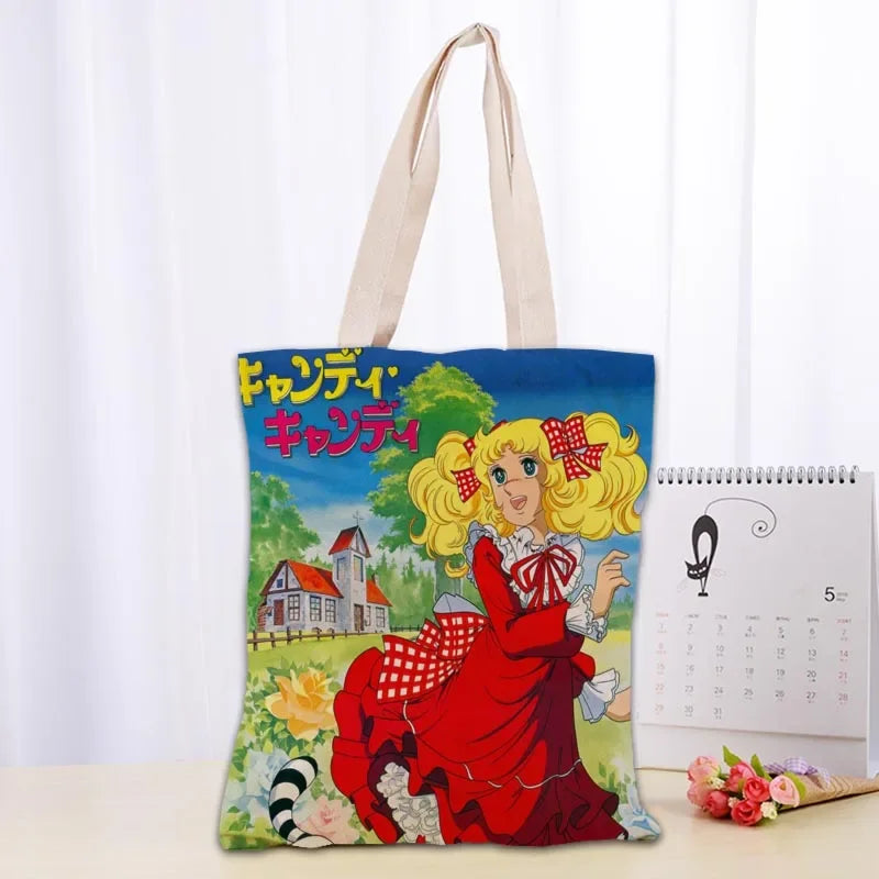 *Sac Fourre-Tout Vintage Manga Candy dessin animé année 80, sacs à bandoulière, Vintage...
