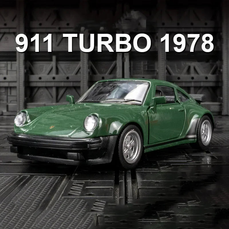 Véhicule Porsche 911 de 1978  (échelle 1/36) de collection en métal moulé avec décoration........