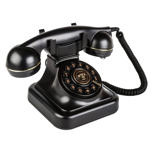 Téléphone fixe rétro, à l'ancienne, vintage, avec sonnerie à cloche en métal classique année 60