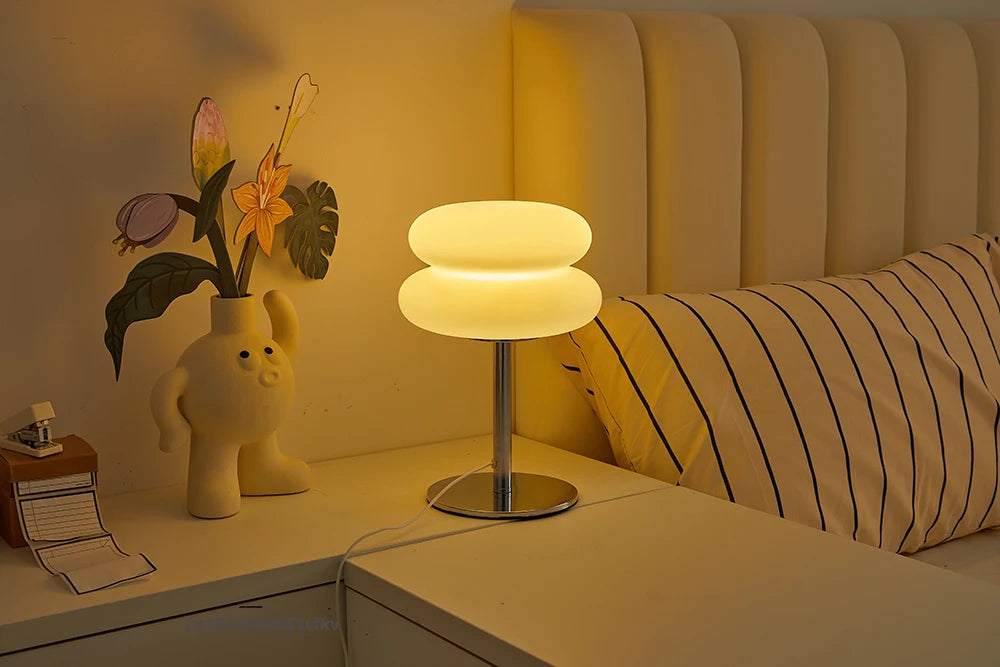 *Lampe de Chevet Rétro Fonctionne via port USB - Lampe de Table Tactile à Intensité Variable à 9 Niveaux - Éclairage LED- Dispo en 3 coloris
