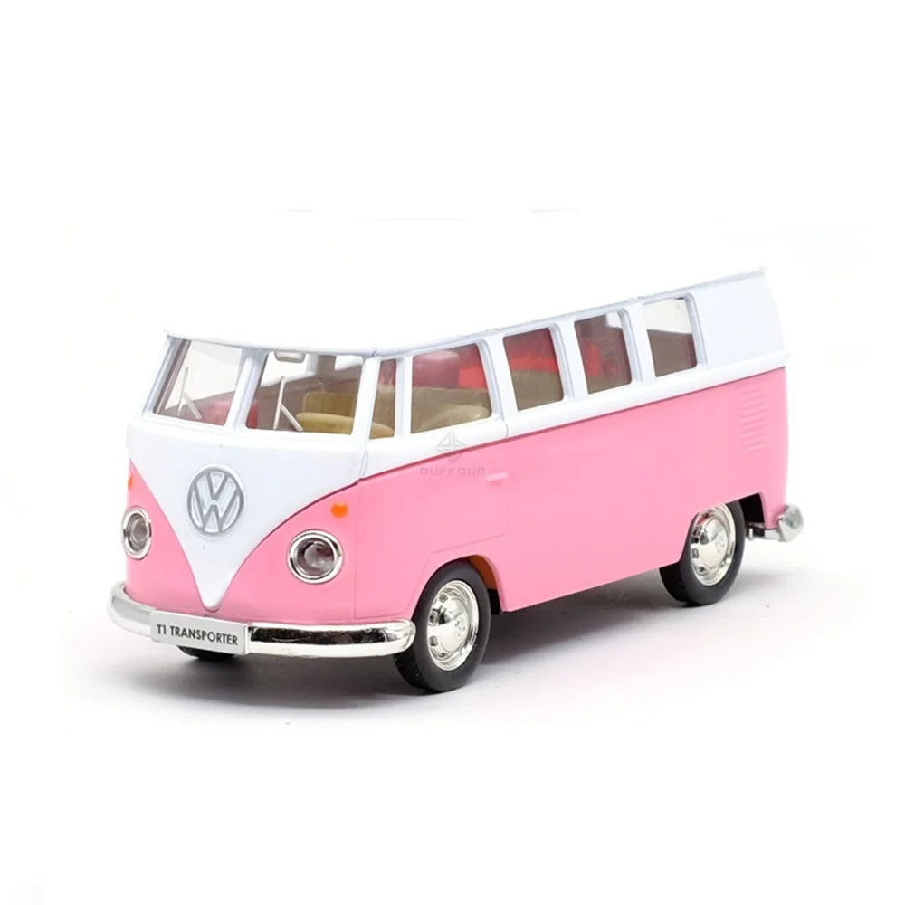 Véhicule Volkswagen Combi de collection rétro vintage miniatures (échelle : 1/36) métallique....