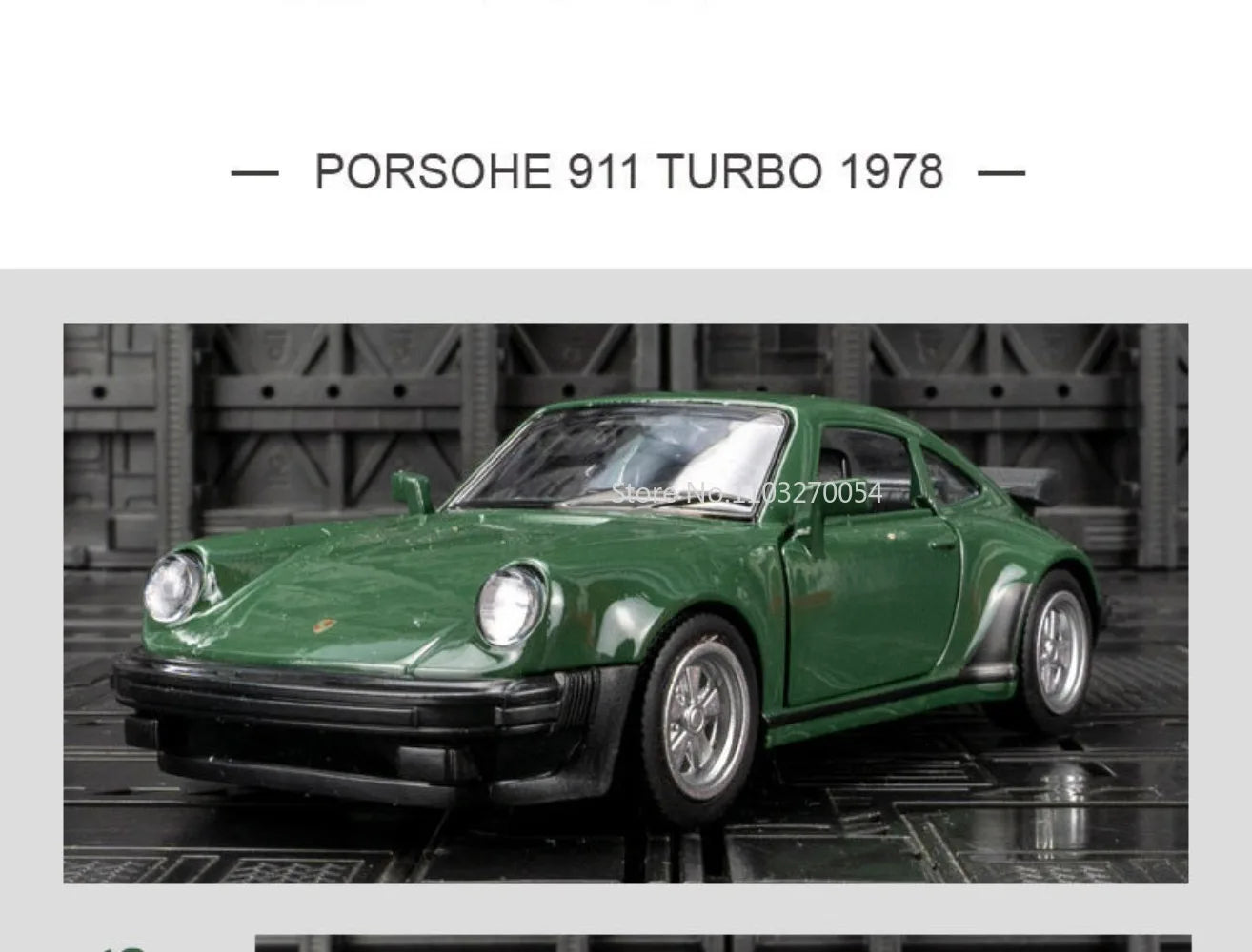 Véhicule Porsche 911 de 1978  (échelle 1/36) de collection en métal moulé avec décoration........