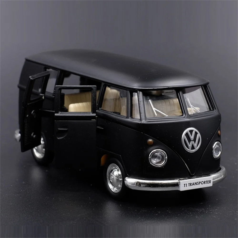 Véhicule Volkswagen Combi de collection rétro vintage miniatures (échelle : 1/36) métallique....
