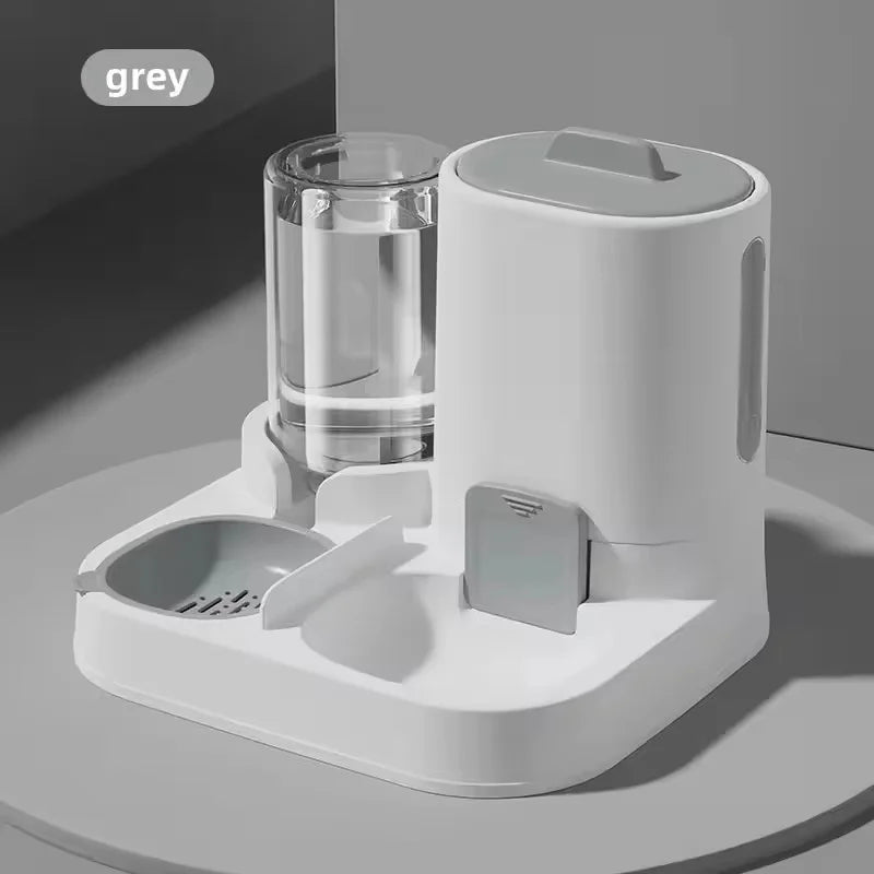*Distributeur Eau et Nourriture 2 en 1 pour Chat et Chien - Fontaine Automatique 800ml + Mangeoire 1600ml - Bol Double Antidérapant