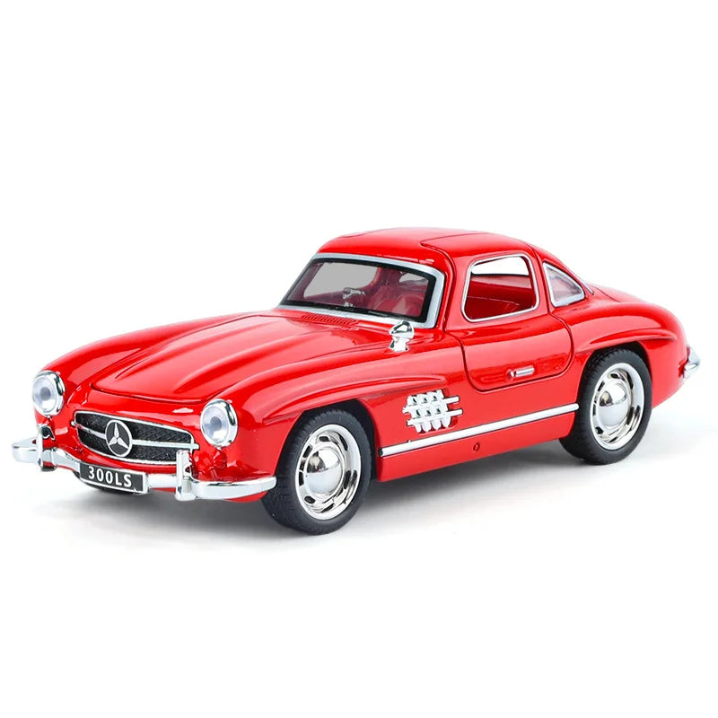 Véhicule Mercedes Benz 300SL, collection (échelle 1/32) classiques métal avec son et lumière..