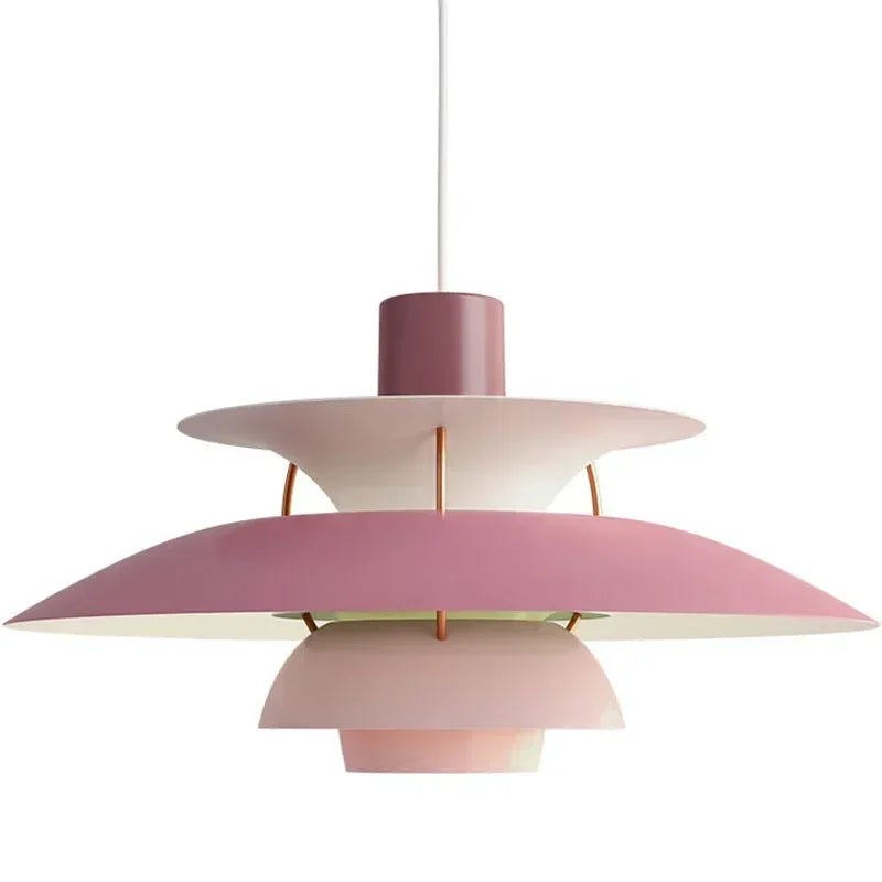 Lustre Parapluie 40cm  Design Danois Dégradé rose.