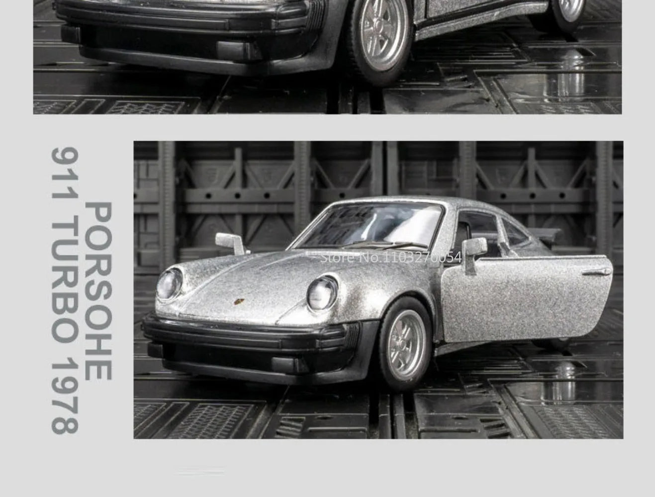 Véhicule Porsche 911 de 1978  (échelle 1/36) de collection en métal moulé avec décoration........