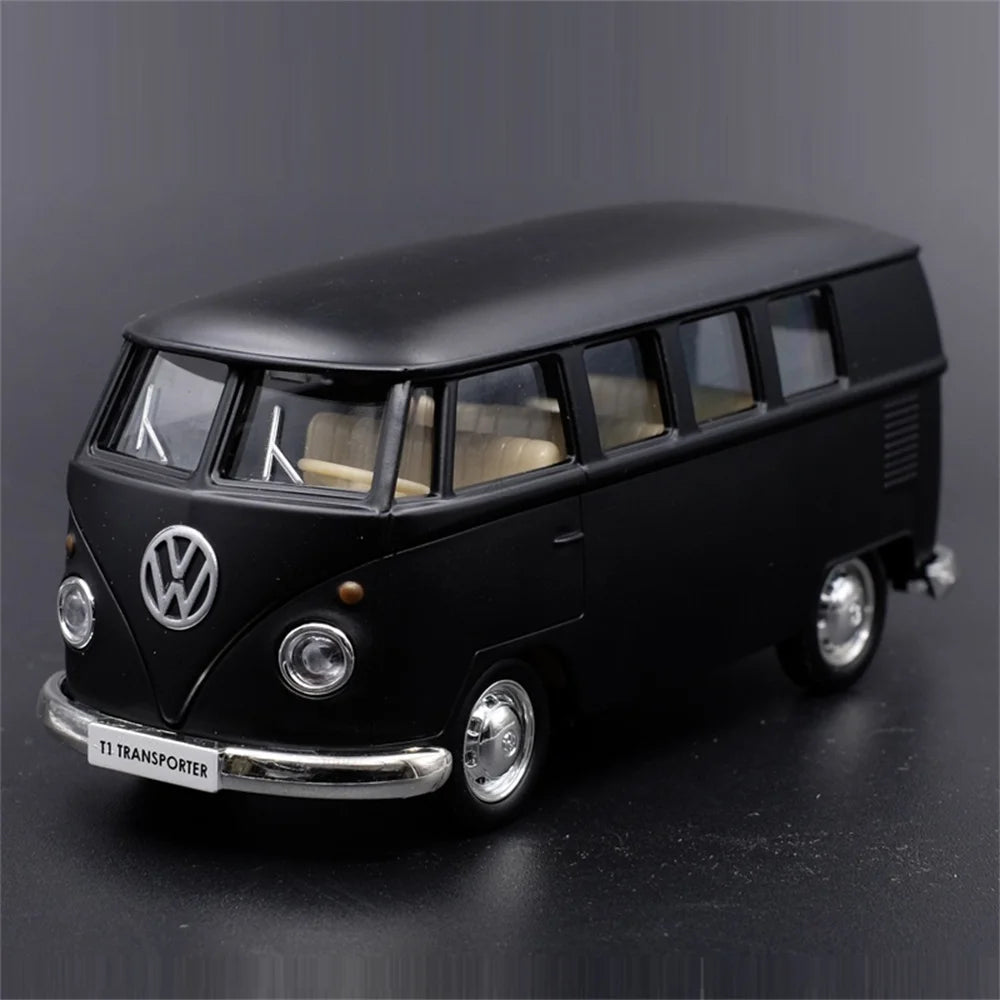 Véhicule Volkswagen Combi de collection rétro vintage miniatures (échelle : 1/36) métallique....