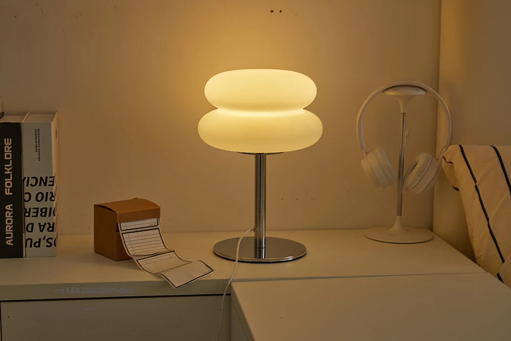 *Lampe de Chevet Rétro Fonctionne via port USB - Lampe de Table Tactile à Intensité Variable à 9 Niveaux - Éclairage LED- Dispo en 3 coloris