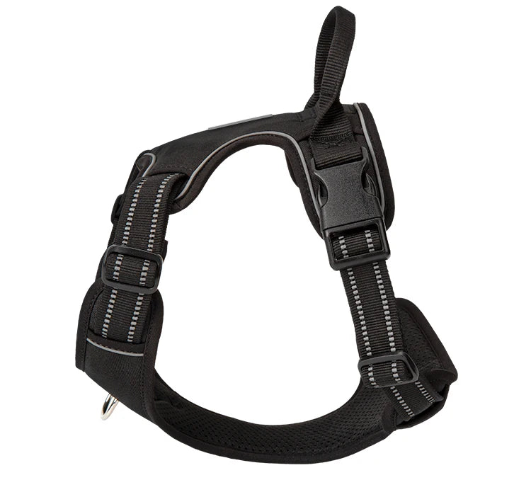 *Harnais pour Chien Réfléchissant Anti-Traction - Gilet Ajustable en Nylon  - Attache, sécurisée