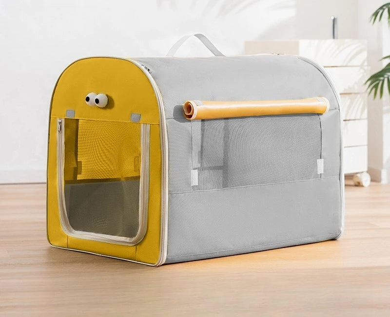 * --Transporteur pour chiens ou chats Pliable - Compatible Auto - Respirant Antidérapant (jusqu'à 25 kg)
