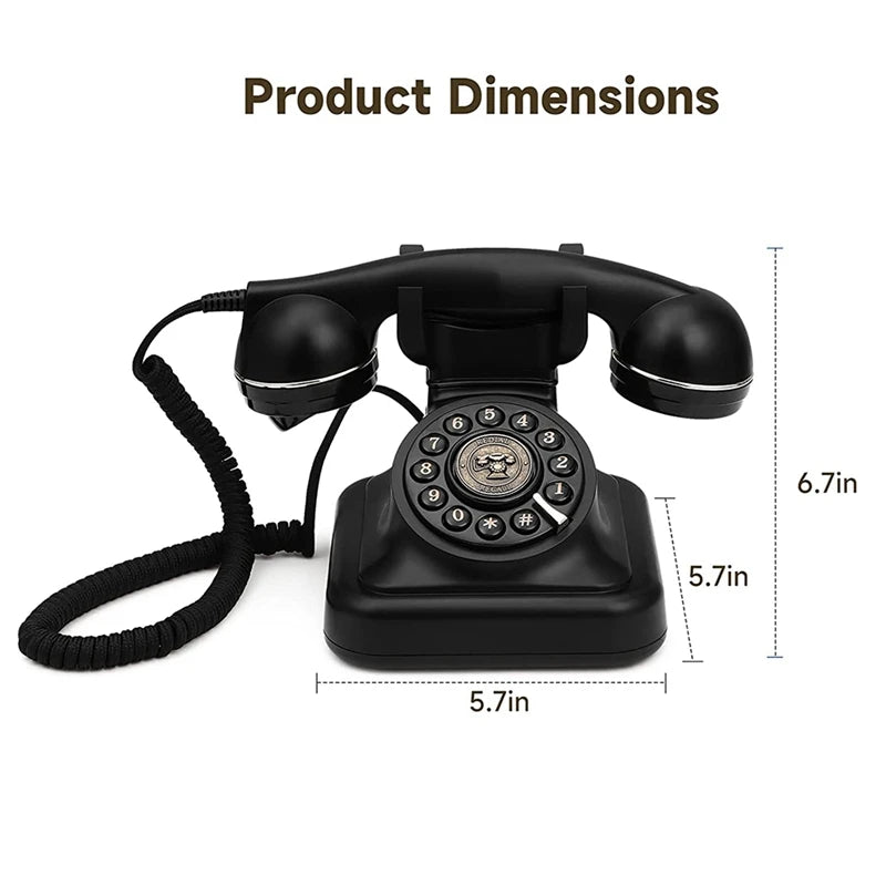 Téléphone fixe rétro, à l'ancienne, vintage, avec sonnerie à cloche en métal classique année 60