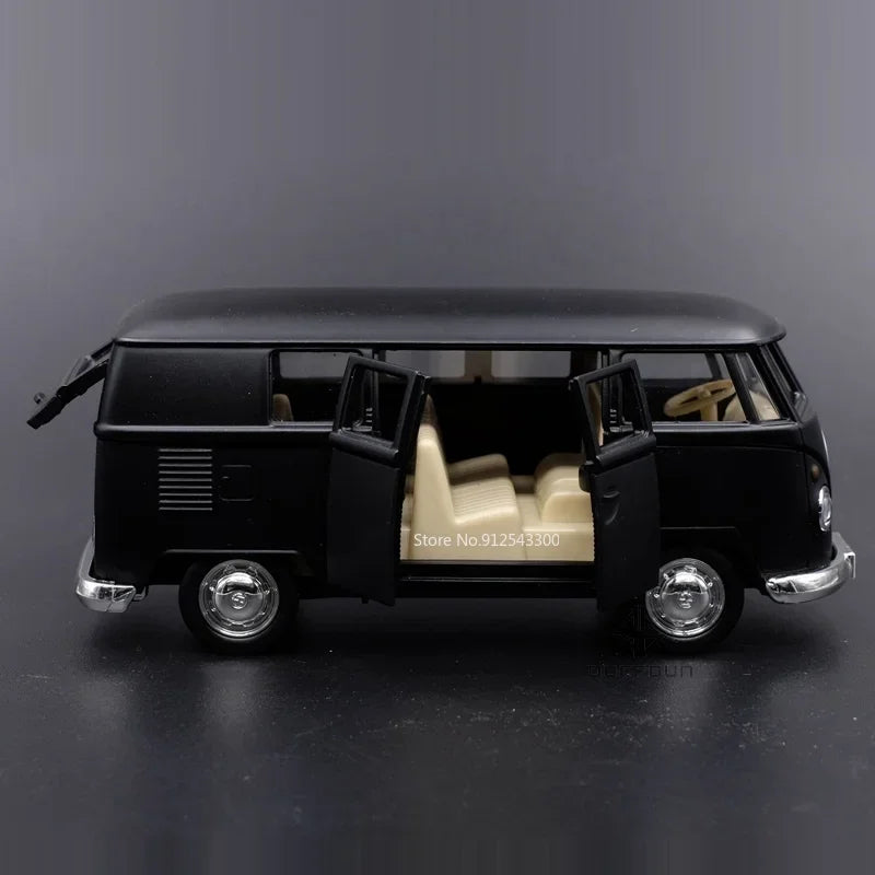 Véhicule Volkswagen Combi de collection rétro vintage miniatures (échelle : 1/36) métallique....