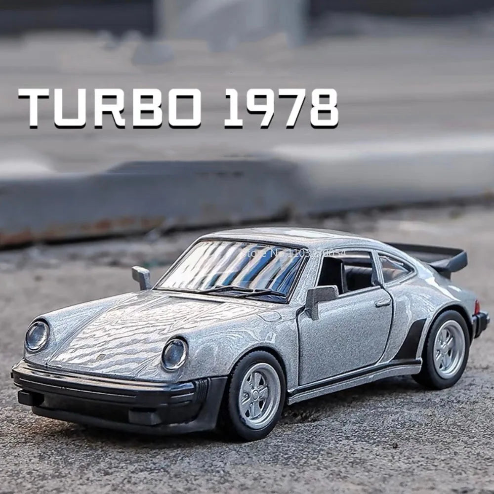 Véhicule Porsche 911 de 1978  (échelle 1/36) de collection en métal moulé avec décoration........