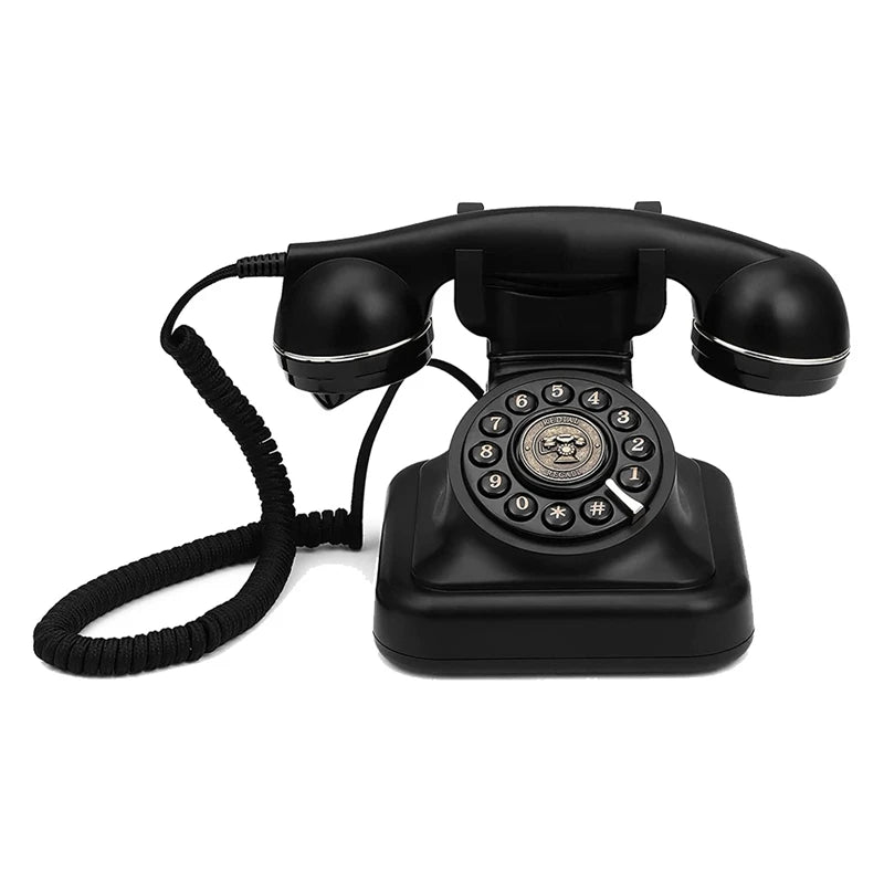 Téléphone fixe rétro, à l'ancienne, vintage, avec sonnerie à cloche en métal classique année 60