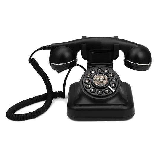 Téléphone fixe rétro, à l'ancienne, vintage, avec sonnerie à cloche en métal classique année 60