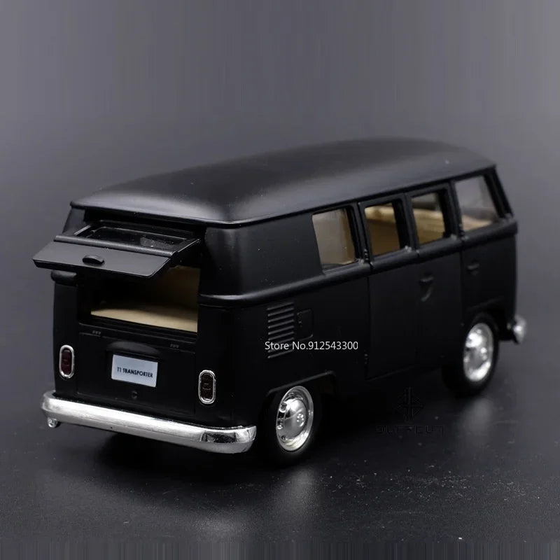 Véhicule Volkswagen Combi de collection rétro vintage miniatures (échelle : 1/36) métallique....