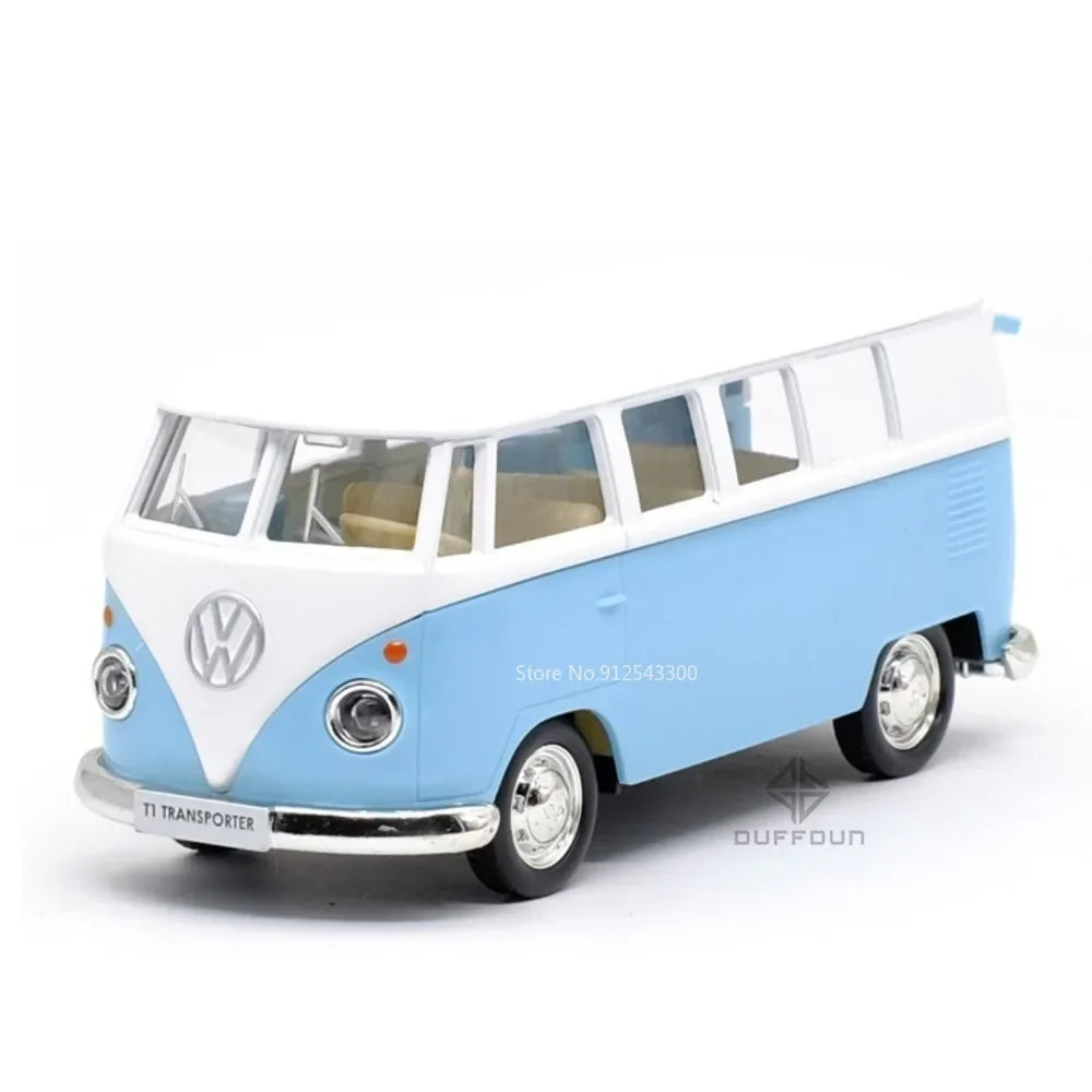 Véhicule Volkswagen Combi de collection rétro vintage miniatures (échelle : 1/36) métallique....