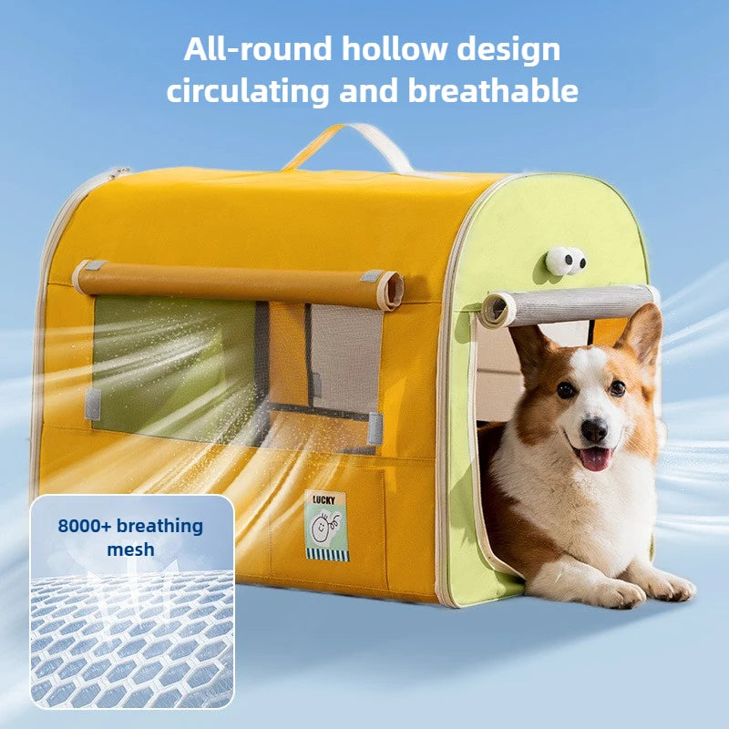 * --Transporteur pour chiens ou chats Pliable - Compatible Auto - Respirant Antidérapant (jusqu'à 25 kg)