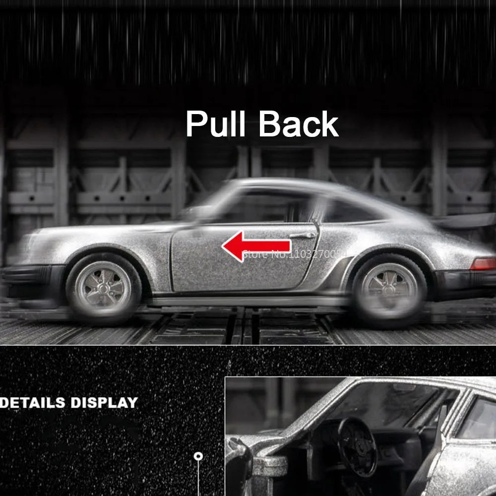 Véhicule Porsche 911 de 1978  (échelle 1/36) de collection en métal moulé avec décoration........