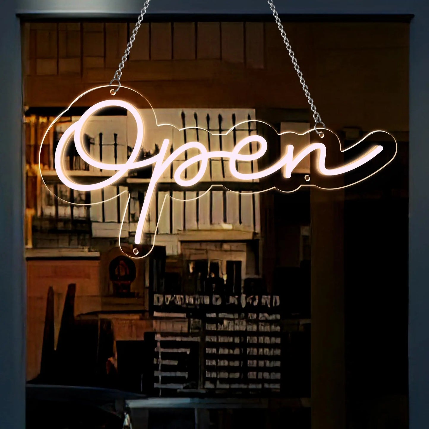 Enseignes rétro vintage néon avec lumière LED brillante, panneau publicitaire à haute visibilité..