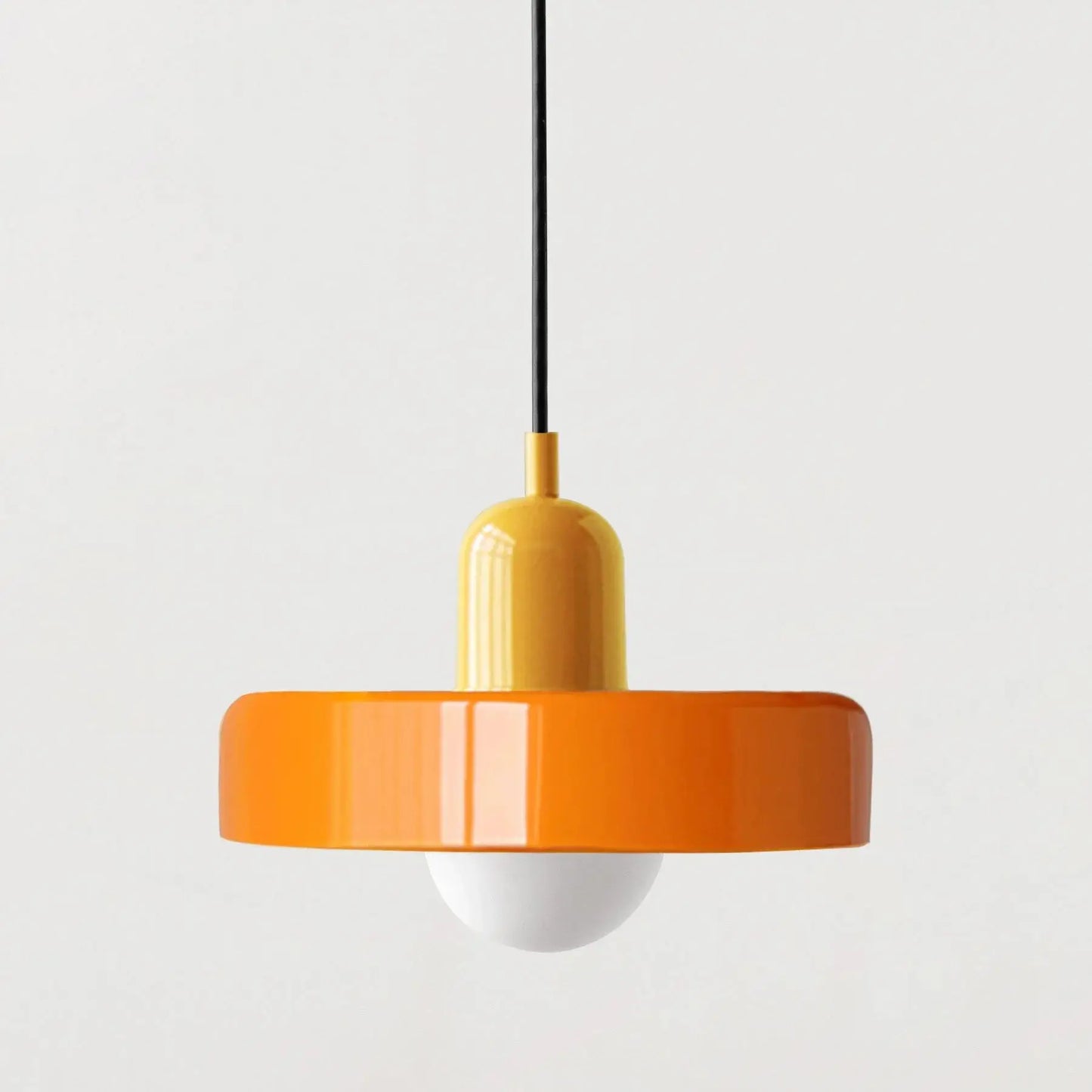 *Lustre Suspension en Verre Nordique Bauhaus - Design Rétro Vintage - Luminaire Décoratif pour Salon Chambre Bar Café - Compatible LED E27