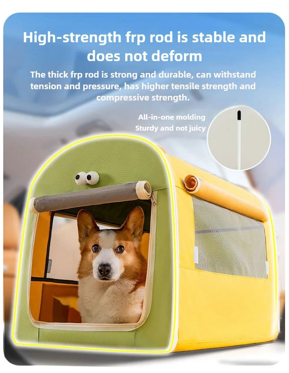 * --Transporteur pour chiens ou chats Pliable - Compatible Auto - Respirant Antidérapant (jusqu'à 25 kg)