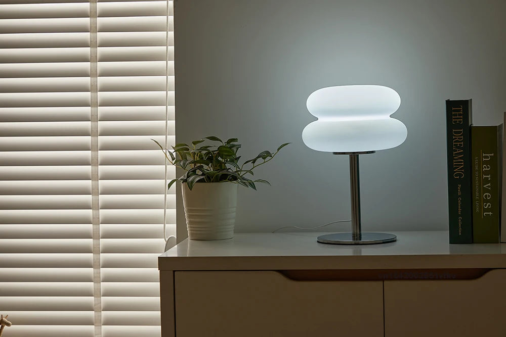 *Lampe de Chevet Rétro Fonctionne via port USB - Lampe de Table Tactile à Intensité Variable à 9 Niveaux - Éclairage LED- Dispo en 3 coloris