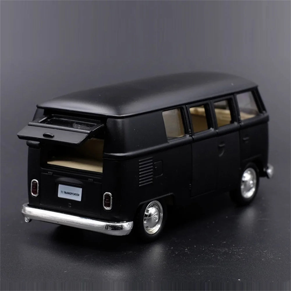 Véhicule Volkswagen Combi de collection rétro vintage miniatures (échelle : 1/36) métallique....