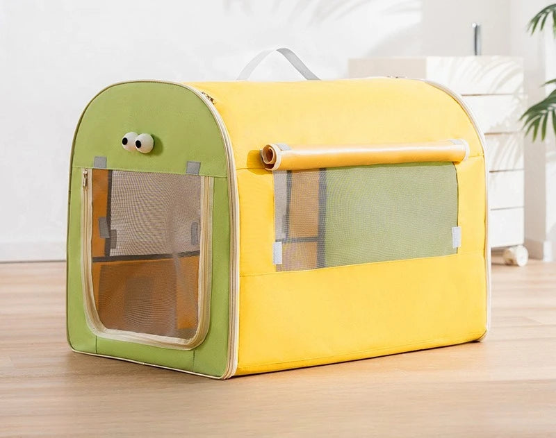 * --Transporteur pour chiens ou chats Pliable - Compatible Auto - Respirant Antidérapant (jusqu'à 25 kg)